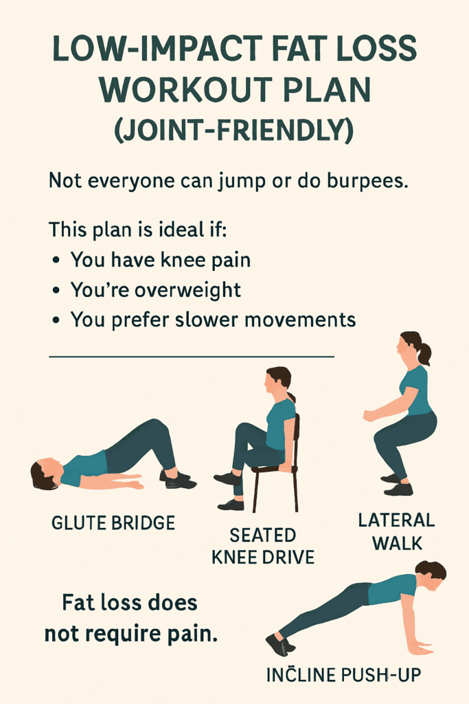  Low-Impact Fat Loss Workout Plan (Joint-Friendly)