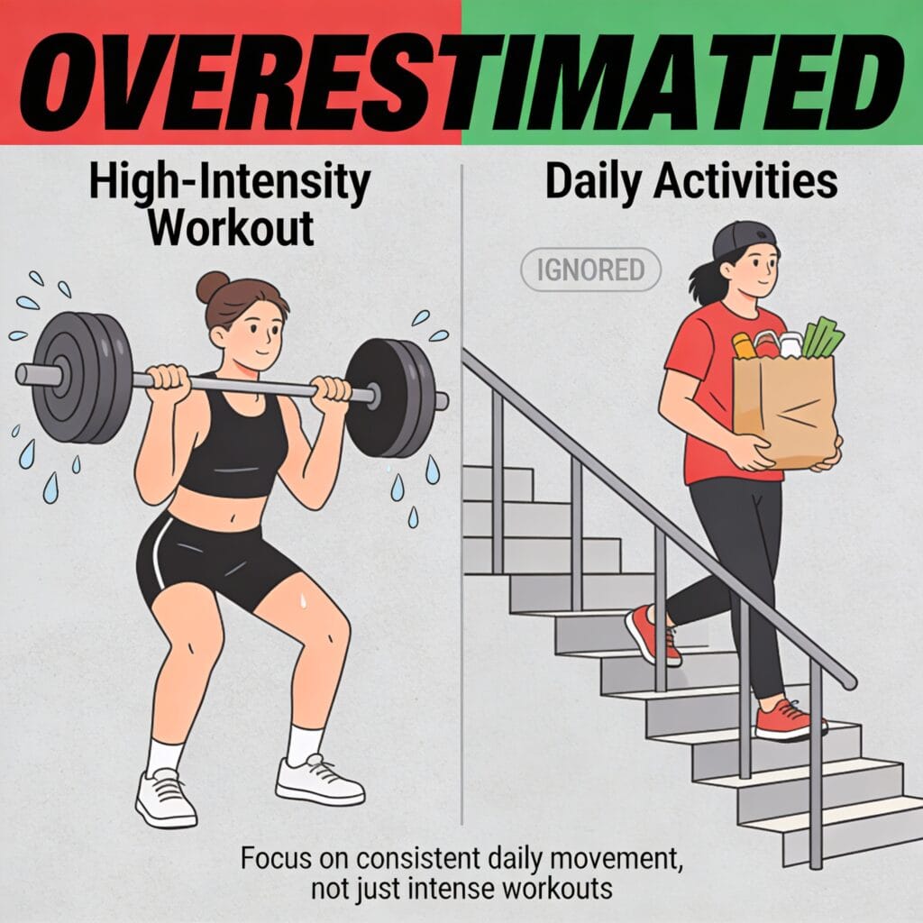 Overestimating Workouts and Ignoring Daily Movement