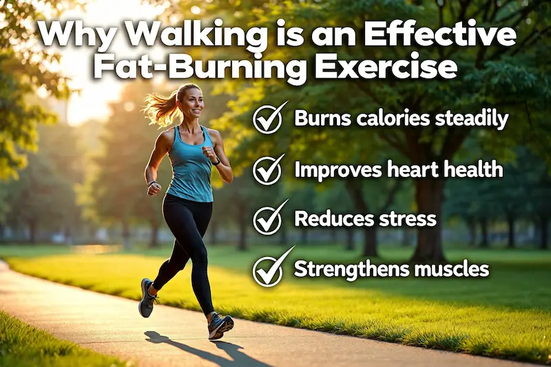 effective walking for fat burning and heart health