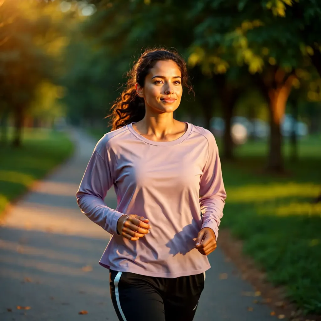 woman walking for weight loss outdoors
